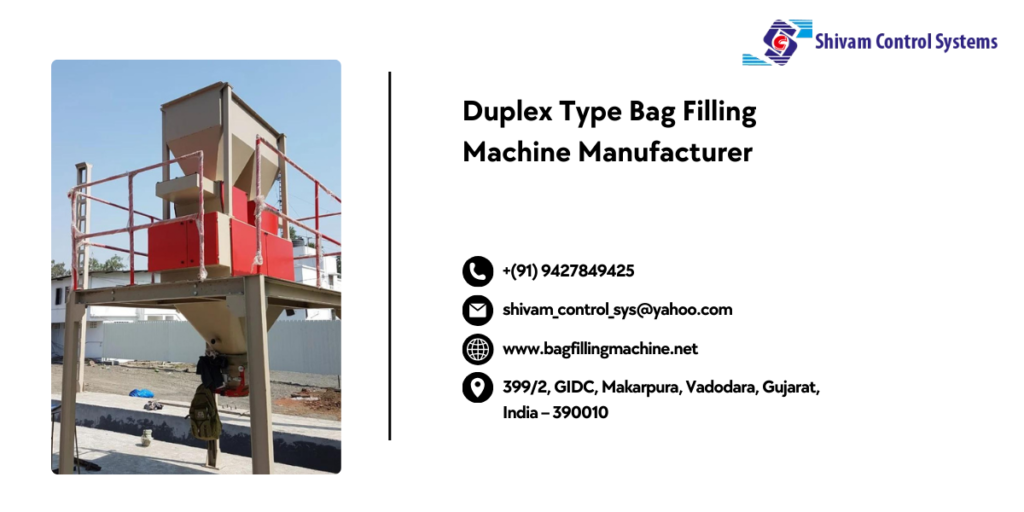 Duplex Type Bag Filling Machine Manufacturer